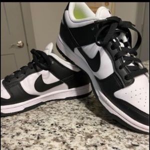 Panda Dunks. Brand new, worn twice. They are in great condition.
